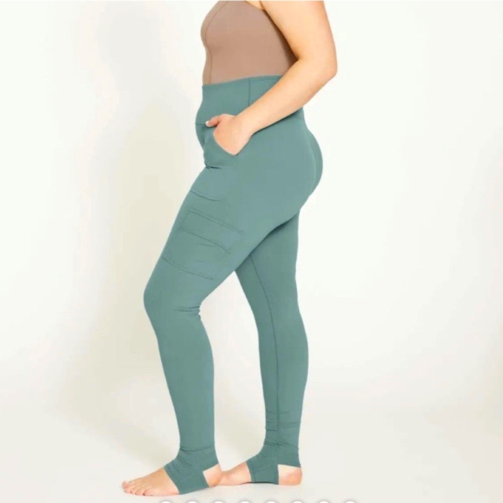Universal Standard Barre Leggings With Pockets Silver Pine NWT 2XS (6-8)